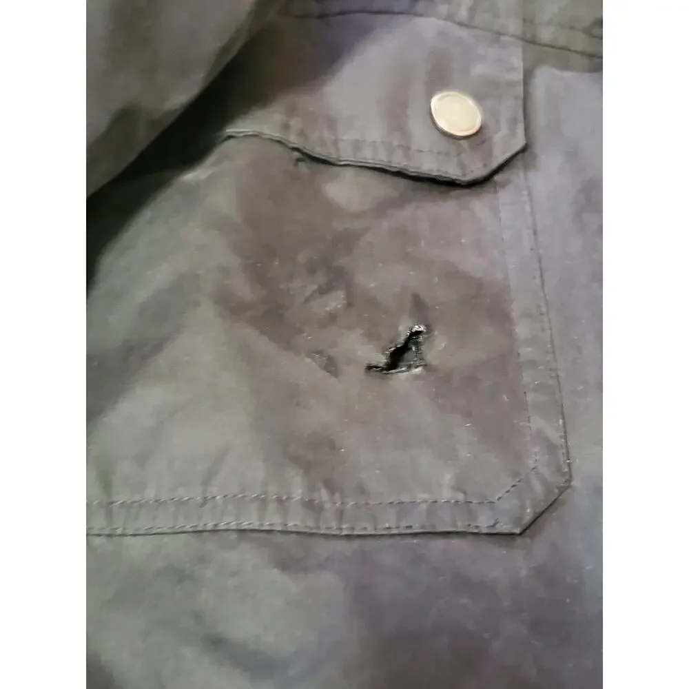 Rugged Elements Men’s XL Brown/Black Hooded Outdoor Jacket – Tears & Wear